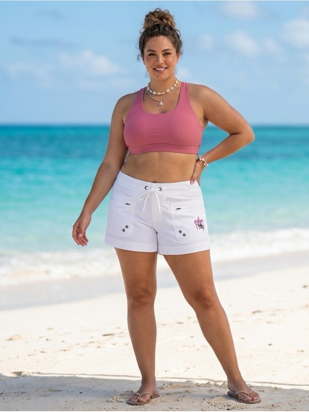 Guy Harvey Women’s Ripstop Marlin Fishing Board Beach Shorts Size 14